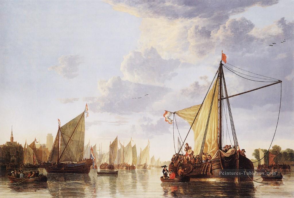 Maasat paysage marin peintre Aelbert Cuyp Peintures à l'huile